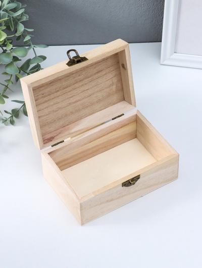 Шкатулка для росписи дерево «Прямоугольная», 15×9.7×6.7 см