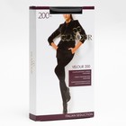 Колготки женские GLAMOUR Velour 200 цвет чёрный (nero), р-р 2 - Фото 3