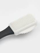 Щётка для обуви тройная: замша, нубук, велюр, 15×4 см, цвет чёрный - фото 809295494