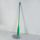 Швабра для мытья пола, насадка из х/б, металлическая ручка 113 см, цвет МИКС - Фото 1