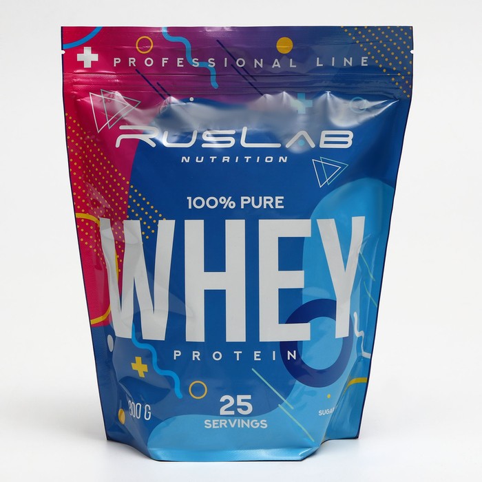Протеин RusLabNutrition Whey Protein 75 %, ваниль, 800 г - Фото 1