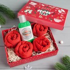 Набор женский KAFTAN "Happy new year" полотенце 30 х 30 см и носки 4 пары - Фото 1