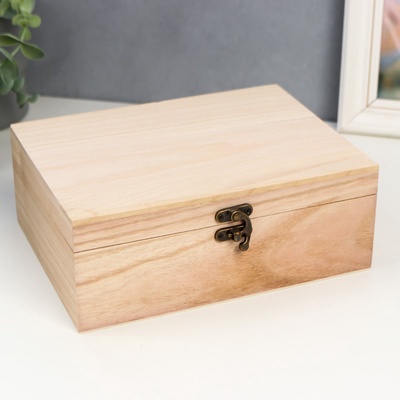 Шкатулка для росписи дерево «Креатив», заготовка для творчества, 22×8.5×16.5 см