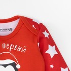 Боди детское с длин.рук "Новогодний пингвинчик", рост 86-92 см 1,5-2 г(28 р-р), 100% хл, интерлок - Фото 4