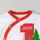 Комбинезон "Новогодний медвежонок", рост 62-68 см, 3-6 мес(22 р-р), 100% хл, интерлок - Фото 2