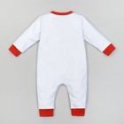 Комбинезон "Новогодний медвежонок", рост 62-68 см, 3-6 мес(22 р-р), 100% хл, интерлок - Фото 6