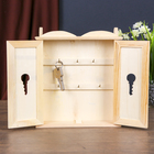 Ключница для росписи "Ключи" 6 крючков 22х24х5,5 см - Фото 5