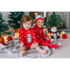 Боди детское с длин.рук "Новогодний пингвинчик" рост 62-68 см. (22р-р),100% хл, интерлок - Фото 2