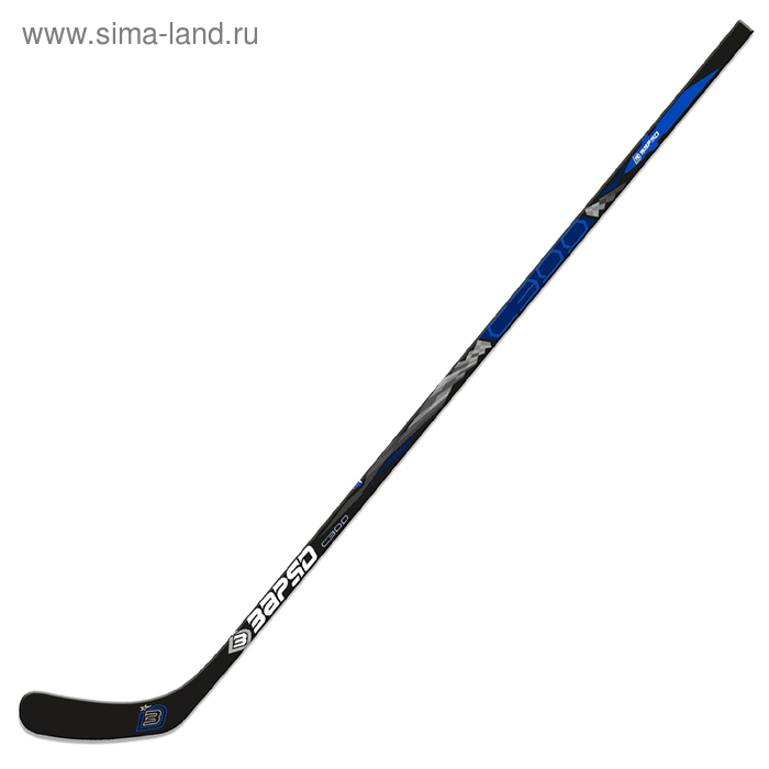 Клюшка хоккейная ЗАРЯД С300 (взрослая), жесткость 85, левый хват, загиб Медведев - Фото 1