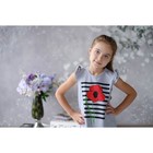 Платье для девочки KAFTAN "Маки", серое, р-р 34 (122-128 см) - Фото 2