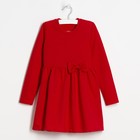 Платье для девочки "Маки", красное, р-р 34 (122-128 см) 7-8 лет., 100% хлопок - Фото 4