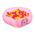 Шарики для сухого бассейна с рисунком «Флуоресцентные», набор 60 штук, цвет оранжевый, розовый, лимонный, диаметр шара — 7,5 см - фото 318105613