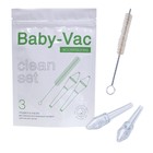 Набор аксессуаров для аспиратора Baby-Vac (Бейби-Вак), Clean (2 насадки + щеточка) - фото 321684872