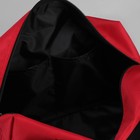 Сумка дорожная, отдел на молнии, наружный карман, длинный ремень, цвет красный - Фото 5