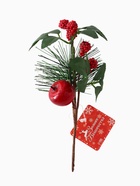 Еловая ветка декоративная «Зимнее волшебство. Мечты», 20 см - фото 59751412