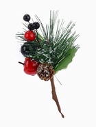 Еловая ветка декоративная «Зимнее волшебство. Мечты», 20 см 3535527