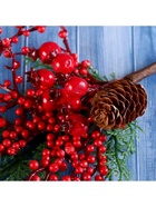 Еловая ветка декоративная «Зимнее волшебство. Мечты», 30 см - Фото 3