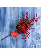 Еловая ветка декоративная «Зимнее волшебство. Мечты», 30 см - Фото 4