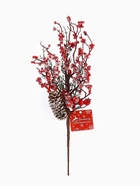 Еловая ветка декоративная «Зимнее волшебство. Мечты», 30 см (комплект 2 шт) - фото 60079831