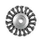 Щетка металлическая для УШМ ЛОМ, крученая проволока, «тарелка», М14, 100 мм - Фото 5