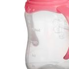 Бутылочка для кормления «Принцесса», классическое горло, приталенная, с ручками, 150 мл., от 0 мес., цвет розовый - Фото 7