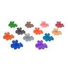 краб для волос матовый 8 см цветок - Фото 2