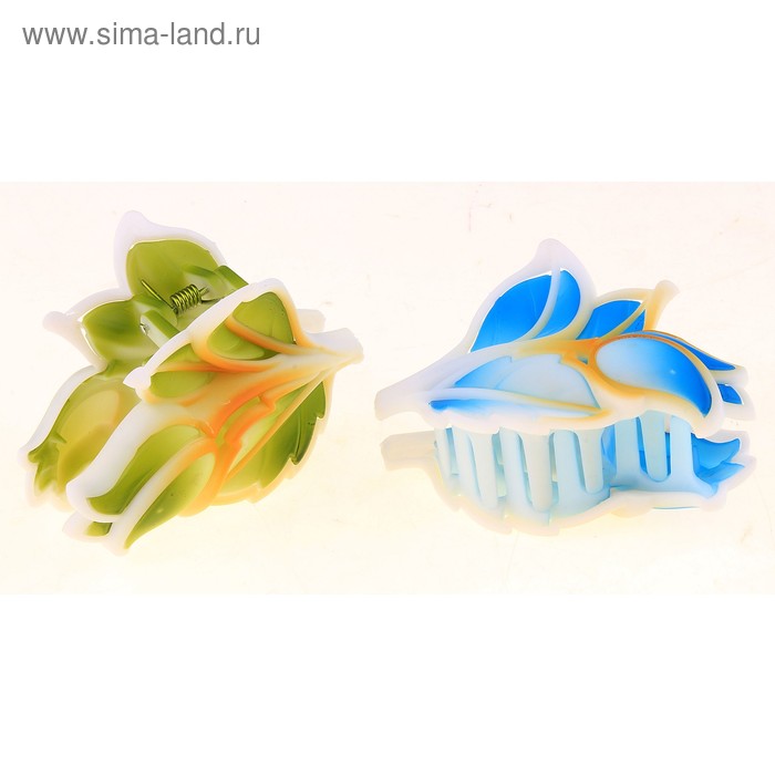 краб для волос цветочный яркий тюльпан 8 см - Фото 1