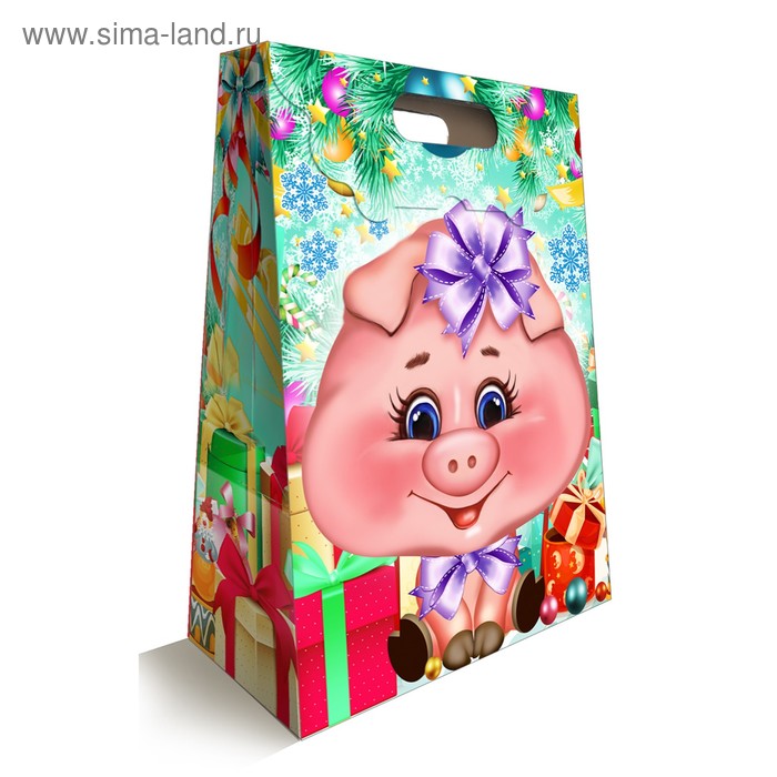 Подарочная коробка "Поросята", 23 х 10 х 31 см - Фото 1