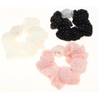 резинка для волос ткань зажим точка - Фото 2