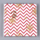 Салфетки бумажные «Снежинки и зигзаг», набор 20 шт., 33х33 см - Фото 4