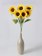 Цветы искусственные «Куст подсолнухов», h=87 см, d=16 см - фото 57905793