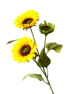 Цветы искусственные «Куст подсолнухов», h=87 см, d=16 см - фото 57905795