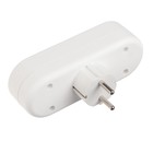 Тройник электрический REXANT, 16 А, с з/к, линейный, белый - Фото 2