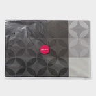 Салфетка сервировочная на стол Доляна «Пики», 45?30 см, коричневая (комплект 12 шт) - фото 65286819