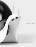 Дозатор для мыла Доляна «Улитка», 120 мл, чёрный - Фото 2