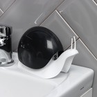 Дозатор для мыла Доляна «Улитка», 120 мл, чёрный - Фото 5