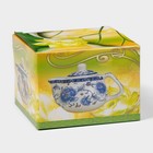 Чайник заварочный «Весеннее цветение», 200 мл, с металлическим ситом, цвет зеленый - Фото 5