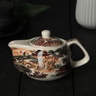 Чайник керамический заварочный с металлическим ситом «Пейзаж», 200 мл - фото 5792154
