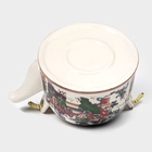 Чайник керамический заварочный с металлическим ситом «Беседа», 600 мл - Фото 5