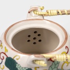 Чайник керамический заварочный с металлическим ситом «Лотос», 900 мл - Фото 3