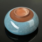 Набор для чайной церемонии керамический «Искушение», 5 предметов: чайник 180 мл, 4 чашки 50 мл, цвет голубой - Фото 3