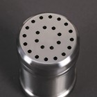 Солонка «Металлик Сито», 120 мл, 4×8 см, нержавеющая сталь, серебристая - Фото 2