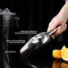 Совок для льда и сыпучих продуктов, 260 мл, 24×9 см, нержавеющая сталь, хромированный - Фото 4