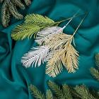 Декор блеск «Перо», h=25 см, МИКС (комплект 5 шт) - фото 30521621