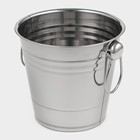 Ведро для льда, 2.5 л, 17×15.5 см, нержавеющая сталь - Фото 2