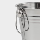 Ведро для льда, 2.5 л, 17×15.5 см, нержавеющая сталь - Фото 5
