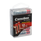 Батарейка алкалиновая Camelion Plus Alkaline, AAA, LR03-12BOX (LR03-PBH12), 1.5В,набор12 шт. - Фото 3