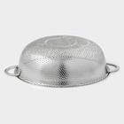 Дуршлаг с ручками «Марко», 22 см, 27×22.5×7, две ручки, цвет хромированный - Фото 4