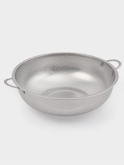 Дуршлаг «Марко», d=28 см, две ручки, нержавеющая сталь, хромированный