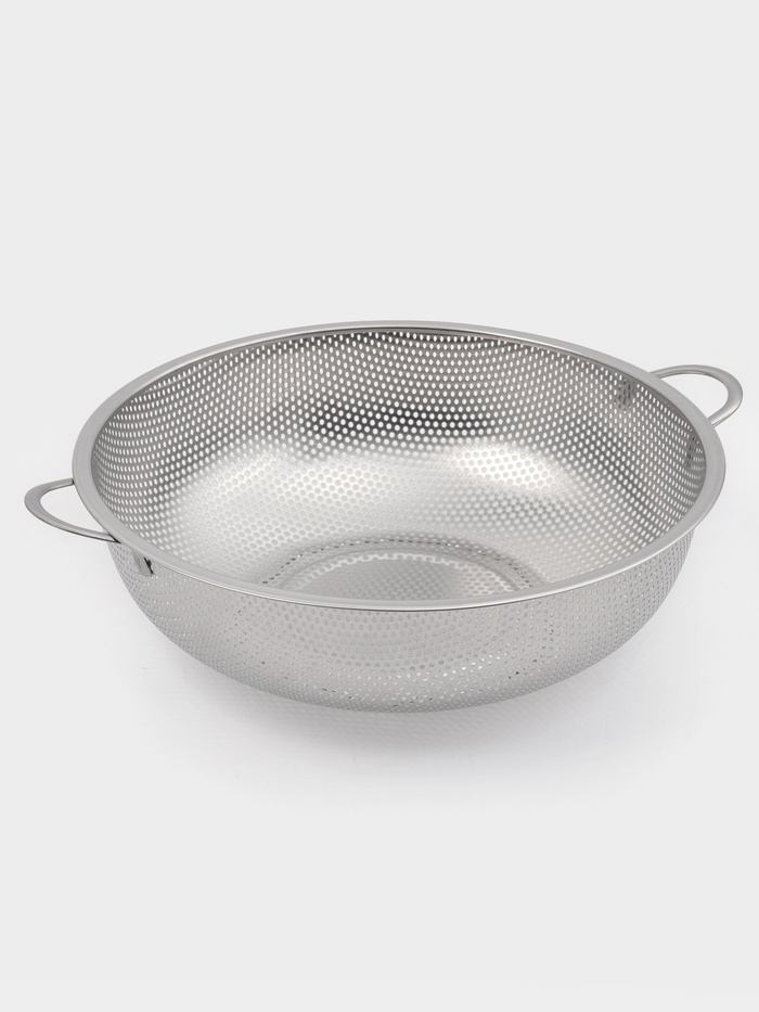 Дуршлаг «Марко», d=28 см, две ручки, нержавеющая сталь, хромированный - Фото 1